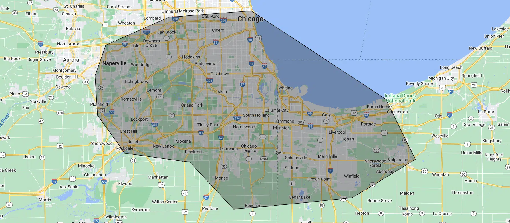 homeguard service area map